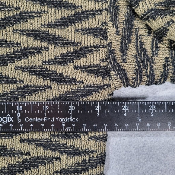 VTG Sweater‎ Graphix Men's L Sweater Zig Zag 80s 90s NWT Green - Picture 5 of 8